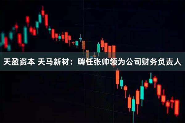 天盈资本 天马新材：聘任张帅领为公司财务负责人